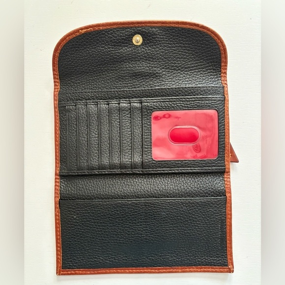 DOONEY & BOURKE Janine Satchel Crossbody Black Brown with Wallet & Dustbag - Picture 13 of 16